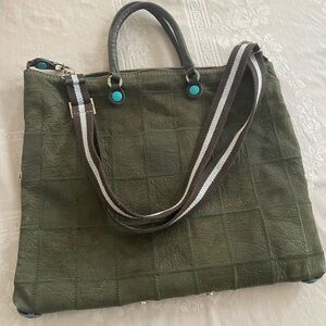 Elegant Olive Green Shoulder Bag